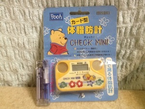 [ card type body fat meter ] finger ... body fat meter Pooh Pooh MISAKI Disney check Mini [19/10 C-1]