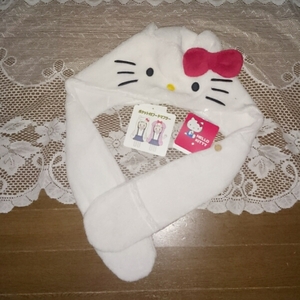  new goods free shipping Hello Kitty muffler hat 2way girl Kids 