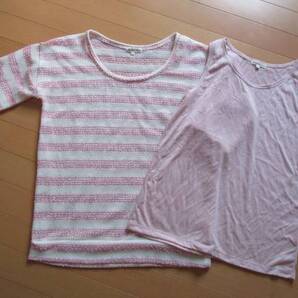 3can4on☆透け感ボーダートップス&タンクトップ♪サイズ3☆美品