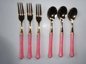  Birthday ( pink gilding )6P set 