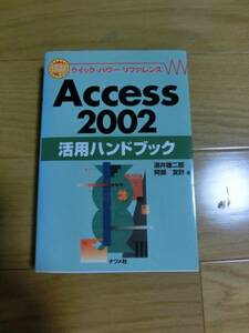 【美品】Access　2002　活用ハンドブック　ナツメ社　送料込