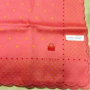 Furla FURLA Handkerchief Dot Bag Pattern Embroidery Scalloped Apollo Cot Processing easy care Unused Fu, Furla, etc.