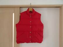 MADE IN USA L.L.Bean DOWN VEST red アメリカ製 ダウンベスト_画像1