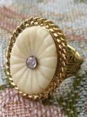  prompt decision * regular price 5250 jpy!!MASQUERADE ring! ivory!F