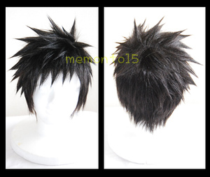  heat-resisting black black Short wig Katekyo Hitman REBORN! REBORN Reborn Yamamoto . Yamamoto costume play clothes set settled cosplay 