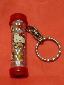  ultra rare! Kawai i!1996 year Hello Kitty Kirakira ten thousand . mirror key holder *