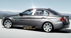 2006-2012 BMW 3シリーズ クロームピラー6ピース E90 メッキ クロ－ムパネル 鏡面 メッキ トリム エアロ カスタム 高品質 専用設計