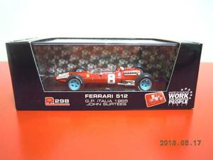 * out of print rare!1/43 Blum BRUMM/FERRARI 512 ITALIA GP 1965 #8*