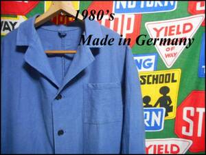 《雰囲気系な1着でおすすめ》Made in Germanyドイツ製ビンテージユーロワークコート38~40M紫紺色