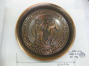  Greece manner. pattern . beautiful O-Bon e Van Jill round tray large 