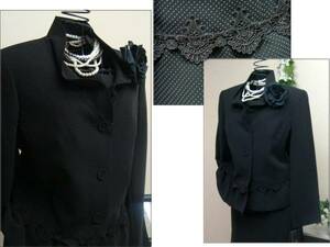  price cut![ immediate bid ] large size 15 number black dot long 2p wedding * Event and so on! -graicly-