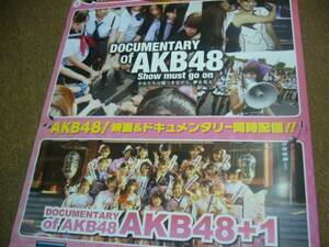 レアVer 特大 ポスター Documentary of AKB48＋１