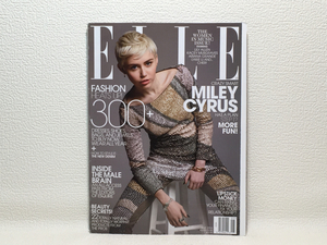 洋雑誌 ELLE US No.345 5.2014 Miley Cyrus 送料180円/e1