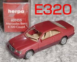 1/87メルセデス ベンツE320 クーペ(W124) 赤メタ MercedesBenz