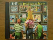 RIOT/THE PRIVILEGE OF POWER_画像1