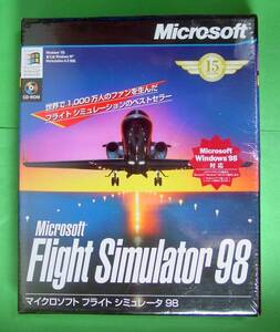 【699】4988648068179 Microsoft Flight Simulator98 フライト シミュレータ 新品 未開封 マイクロソフト フライトシミュレータ 操縦ゲーム