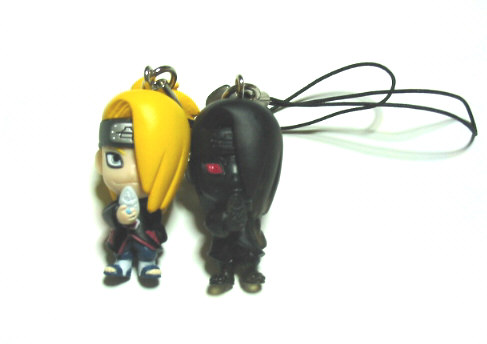 NARUTO-ナルト-疾風伝』デフォルメフィギュアとアクリルスイング