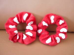 *1 times use * Heart & red hair elastic * elastic 2 pcs set 