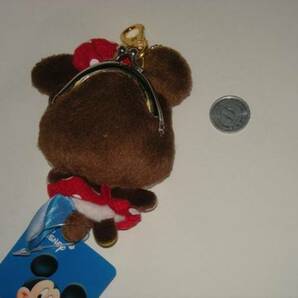 絶版 ディズニーキャラクターグッズ ミニーマウス ガマ口 がま口 小銭入れ ゴールデンチェーン 小物 disney Minnie Mouseの画像2