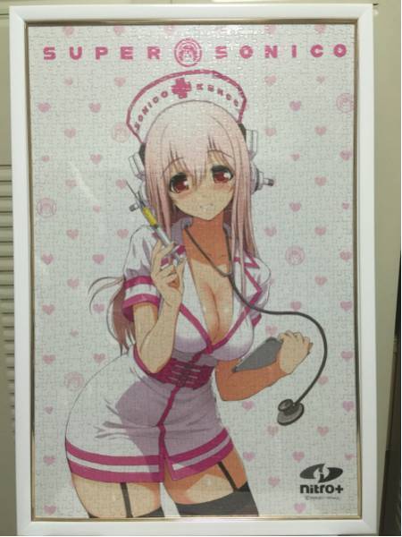 【即決・送料無料】 すーぱーそに子 1000ピース パズル完成品 額入り ★☆3