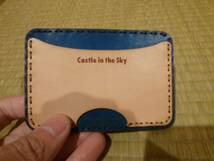 激レア　天空の城　ラピュタ　レザー　日本製　カードケース　パスケース_画像2