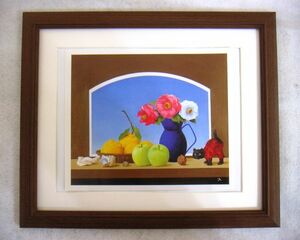 Art hand Auction ◆Takeishi Kazutane Flowers and Fruits, etc. Offset Reproduction, Wooden Frame, Buy Now◆, Painting, Oil painting, Still life