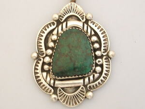 [NAVAJO Navajo RB stamp equipped ] green turquoise top 