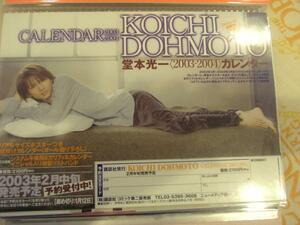 Kinki Kids Koichi Domoto 2003-2004 Календарь Флаер