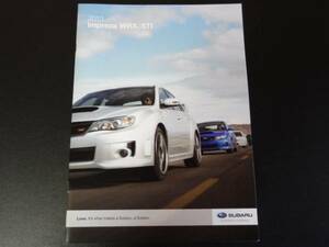 * Subaru catalog Impreza WRX STI USA 2013