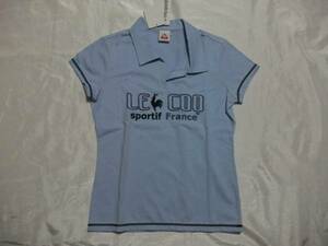 新品即決le coq sportifルコック☆ポロシャツ Sサイズ ライトブルー QB-715191