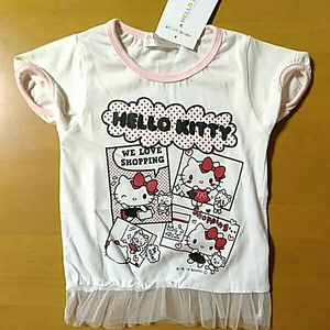  free shipping Sanrio Hello Kitty short sleeves shirt size 90