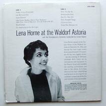 ◆ LENA HORNE At The Waldorf Astoria ◆ RCA LSO-1028 (dog:dg) ◆ A_画像2