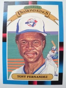 ★来日外国人 フェルナンデス 西武 ライオンズ TONY FERNANDEZ DONRUSS 1988 DIAMOND KINGS #12 TORONTO BLUE JAYS トニー 大リーグ MLB