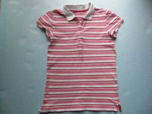 GAP Gap polo-shirt with short sleeves border pattern size 160