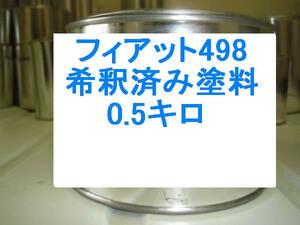 ◆ フィアット498　塗料　希釈済　プントエモーション　リドブルー