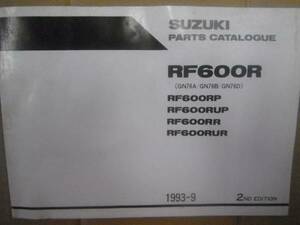 RF600R GN76A/GN76B/GN76D) 希少パーツリスト