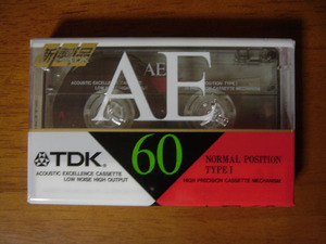 カセット・テープ TDK AE60 （ノーマル）　未開封品