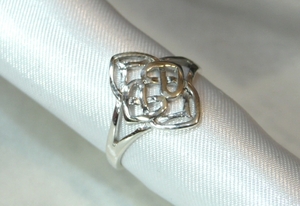 [T] SR867 кольцо серебро 925 куриное кольцо № 11 Oakushi Modern