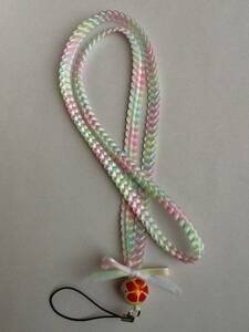  ribbon Ray Kids neck strap * hand made *glate white 