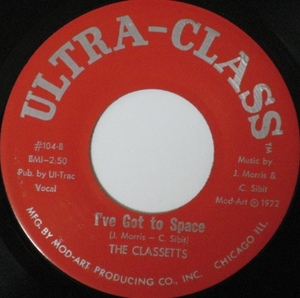 The Classetts - I've Got To Space■funk soul 45 breaks 試聴