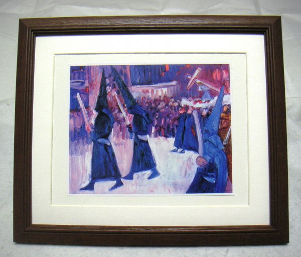 野口 弥太郎、「シャルトル風景」、希少画集・額装画、美人画、人気作品、新品高級額 額装付、状態良好、送料無料 油彩