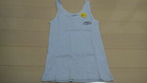 (130) Kids man and woman use tank top (150) cotton 100% blue 