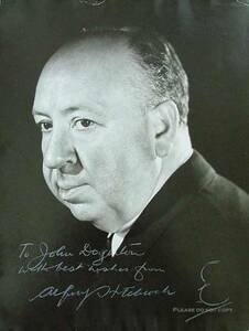 Alfred Hitchcock アルフレッド・ヒッチコック サイン フォト