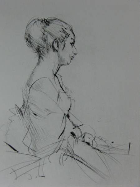 Ryohei Koiso, Limité à 100, ballerine, Gravure sur cuivre raisonnée, Neuf avec cadre, Peinture, Peinture à l'huile, Portraits