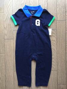 【新品】GAP　baby半袖カバーオール　綿100％　８０