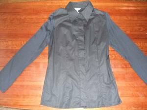  Koo kai KOOKAI black chiffon shirt blouse 38/M unused goods 