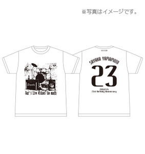 NMB48山本彩2016年7月度 生誕記念TシャツWEB限定カラーホワイトL