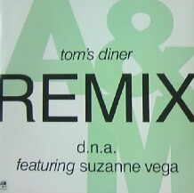 %% D.N.A. featuring suzanne vega / TOM'S DINER (AMX 592) WHITE盤 (UK) 緑文字 YYY350-4387-6-6+ 後程済 12インチレコード