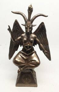 バフォメット 悪魔 像 オカルト悪魔崇拝サバトサタンデビル彫刻