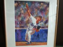 MLB野茂英雄投手　スコット・メドロック絵画（原画）　超貴重！_画像1